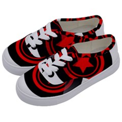 Star Black Red Button  Kids  Classic Low Top Sneakers by Pakrebo