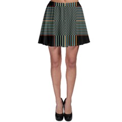 Cross Abstract Skater Skirt by Pakrebo