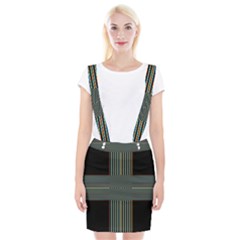 Cross Abstract Braces Suspender Skirt by Pakrebo