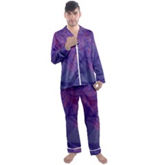 Art Fractal Artwork Creative Men s Satin Pajamas Long Pants Set