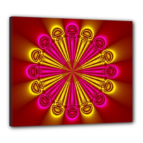 Abstract Art Fractal Modern Art Canvas 24  X 20  (stretched)