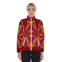 Abstract Art Fractal Modern Art Winter Jacket by Pakrebo