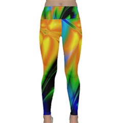 Color Concept Design Colorful Color Lightweight Velour Classic Yoga Leggings