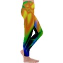 Color Concept Design Colorful Color Kids  Lightweight Velour Leggings View3