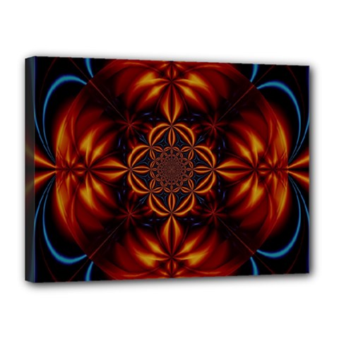 Abstract Art Artwork Fractal Design Canvas 16  X 12  (stretched)