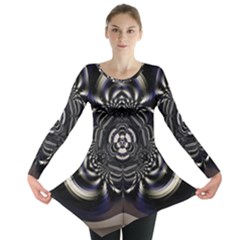 Abstract Artwork Art Fractal Long Sleeve Tunic  by Pakrebo