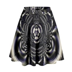 Abstract Artwork Art Fractal High Waist Skirt by Pakrebo