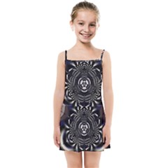 Abstract Artwork Art Fractal Kids  Summer Sun Dress by Pakrebo