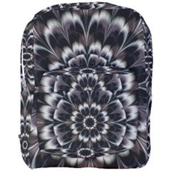 Abstract Digital Art Artwork Black White Full Print Backpack