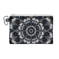 Abstract Digital Art Artwork Black White Canvas Cosmetic Bag (large) by Pakrebo