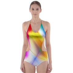 Color Concept Colors Colorful Cut-out One Piece Swimsuit by Pakrebo