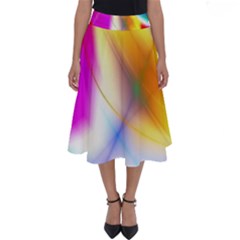 Color Concept Colors Colorful Perfect Length Midi Skirt by Pakrebo