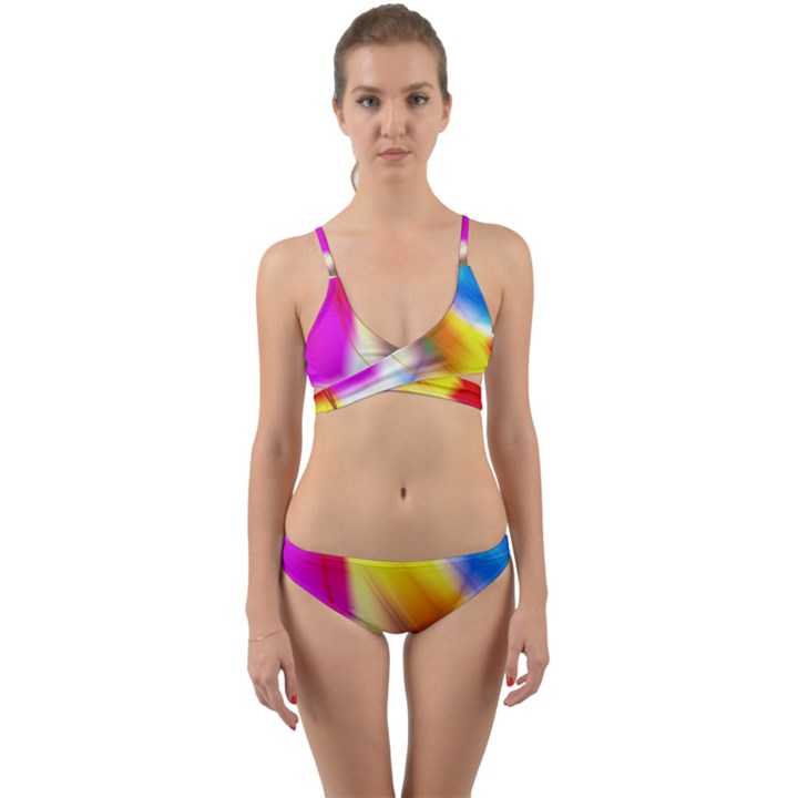 Color Concept Colors Colorful Wrap Around Bikini Set