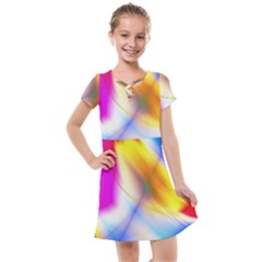 Color Concept Colors Colorful Kids  Cross Web Dress by Pakrebo