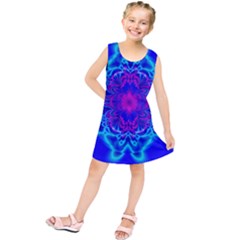 Digital Art Artwork Fractal Color Abstact Kids  Tunic Dress by Pakrebo