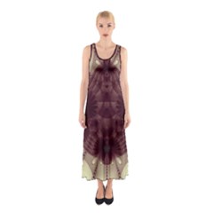 Abstract Art Artwork Fractal Sleeveless Maxi Dress