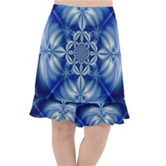 Abstract Art Artwork Fractal Design Fishtail Chiffon Skirt