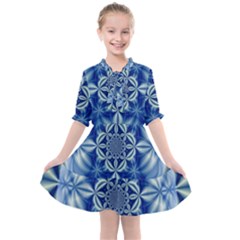 Abstract Art Artwork Fractal Design Kids  All Frills Chiffon Dress