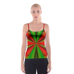 Abstract Art Fractal Modern Art Spaghetti Strap Top by Pakrebo