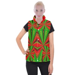 Abstract Art Fractal Modern Art Women s Button Up Vest by Pakrebo