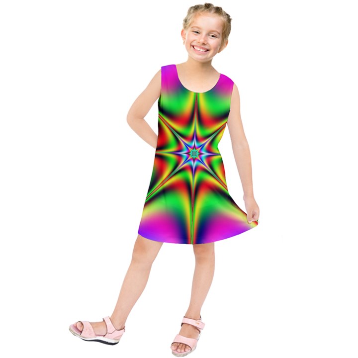 Abstract Art Artwork Fractal Kids  Tunic Dress