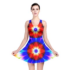 Abstract Digital Art Artwork Colorful Reversible Skater Dress by Pakrebo