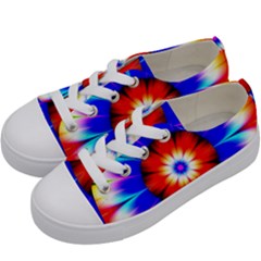 Abstract Digital Art Artwork Colorful Kids  Low Top Canvas Sneakers by Pakrebo