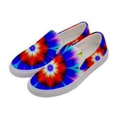 Abstract Digital Art Artwork Colorful Women s Canvas Slip Ons by Pakrebo