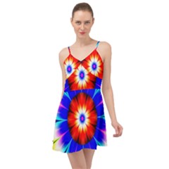 Abstract Digital Art Artwork Colorful Summer Time Chiffon Dress by Pakrebo