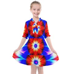 Abstract Digital Art Artwork Colorful Kids  All Frills Chiffon Dress by Pakrebo