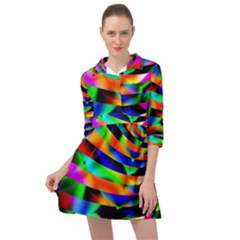 Abstract Art Artwork Digital Art Color Mini Skater Shirt Dress