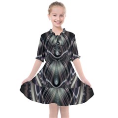 Digital Art Artwork Colorful Poster Kids  All Frills Chiffon Dress