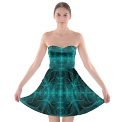 Abstract Art Design Digital Art Strapless Bra Top Dress