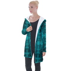 Abstract Art Design Digital Art Longline Hooded Cardigan by Pakrebo