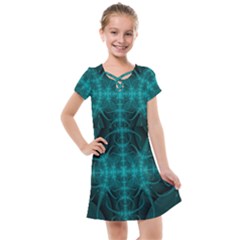 Abstract Art Design Digital Art Kids  Cross Web Dress