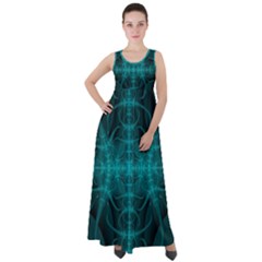 Abstract Art Design Digital Art Empire Waist Velour Maxi Dress by Pakrebo