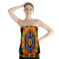 Abstract Digital Art Artwork Strapless Top by Pakrebo