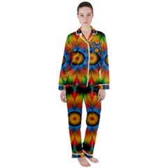 Abstract Digital Art Artwork Satin Long Sleeve Pyjamas Set