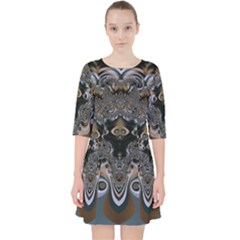 Fractal Art Artwork Design  Art Pocket Dress by Pakrebo