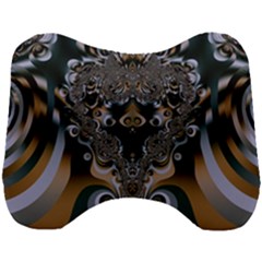 Fractal Art Artwork Design  Art Head Support Cushion by Pakrebo