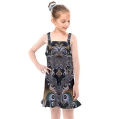 Fractal Art Artwork Design  Art Kids  Overall Dress by Pakrebo