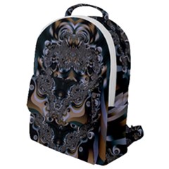 Fractal Art Artwork Design  Art Flap Pocket Backpack (small) by Pakrebo