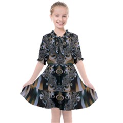 Fractal Art Artwork Design  Art Kids  All Frills Chiffon Dress