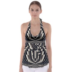 Abstract Art Art Design Modern Art Babydoll Tankini Top by Pakrebo