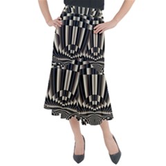 Abstract Art Art Design Modern Art Midi Mermaid Skirt