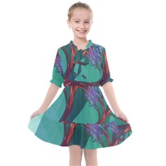 Art Fractal Artwork Creative Kids  All Frills Chiffon Dress