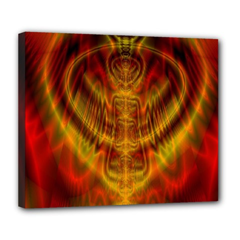 Abstract Art Artwork Fractal Design Deluxe Canvas 24  X 20  (stretched) by Pakrebo