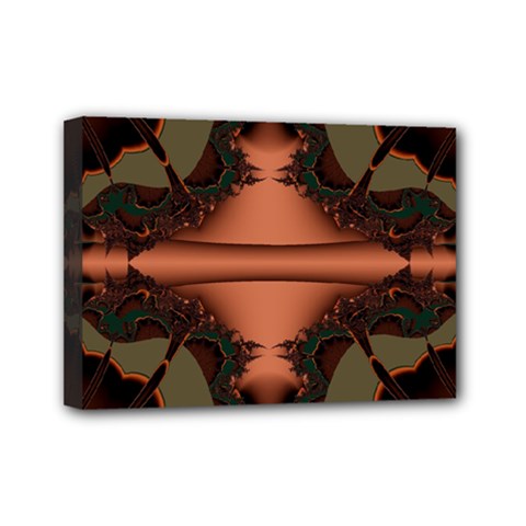 Art Fractal Artwork Creative Mini Canvas 7  x 5  (Stretched)