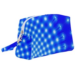 Digital Arts Fractals Futuristic Blue Wristlet Pouch Bag (large) by Pakrebo