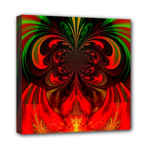 Digital Arts Fractals Futuristic Colorful Mini Canvas 8  X 8  (stretched) by Pakrebo